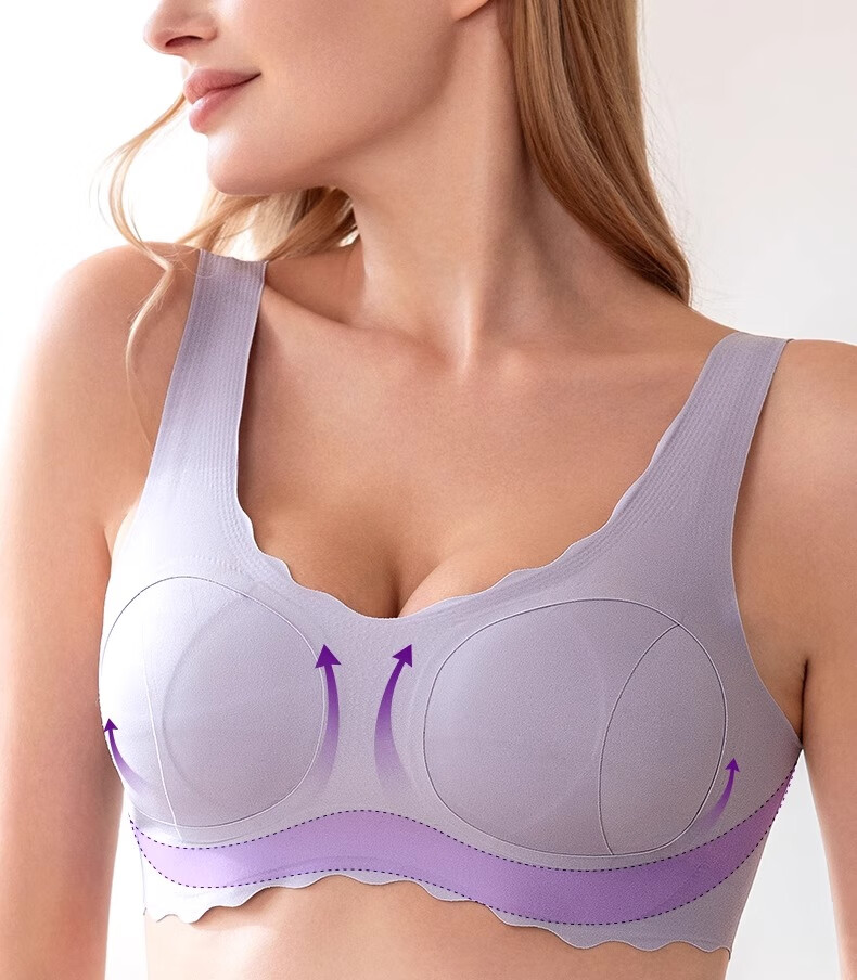 AVENT Philips AVENT Maternity Nursing Bra Front-Open Push-Up Postpartum Breastfeeding Lavender S 7