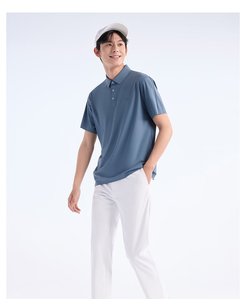 JOEONE Men's Short-Sleeve Polo Shirt, Moisture-Wicking Quick-Dry 7A Antibacterial Polo Shirt, Summer High-Elasticity Short-Sleeve T-Shirt for Me 11