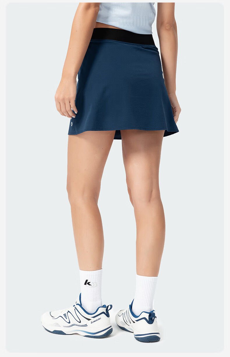 KAWASAKI Women's Woven Badminton Skirt Sports Quick-Dry Breathable Anti-Exposure Skirt C2790 Jade Blue M 1