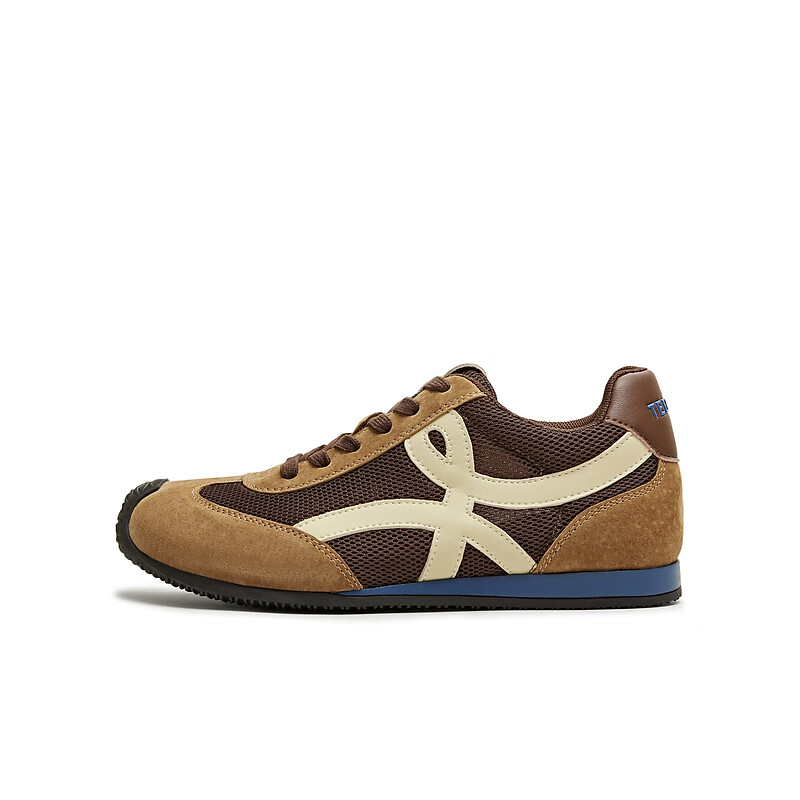 TEENMIX Rainbow Candy Agan Training Shoes Women's New Mesh Style - Brown Coffee (4cm) Size 38