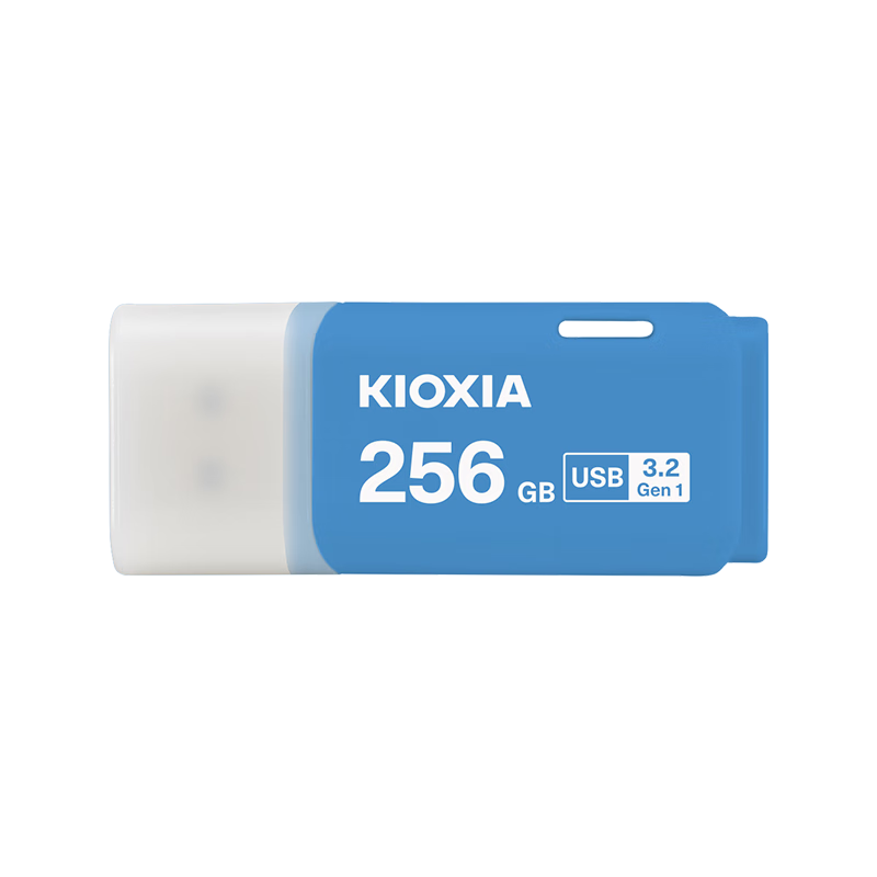 Kioxia 256GB USB Flash Drive U301 Falcon Series, Blue, USB 3.2 Interface, Stylish Design, High-Speed Transfer, Office And Study, Car Entertainment, Compatible with Apple Systems