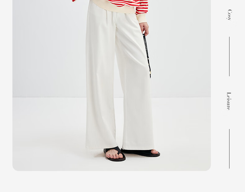 Navikail Italian Small Sailboat Women's Cotton Loose Long Sleeve Sweatshirt Striped Crew Neck T-Shirt 2315005501 Red White L 16
