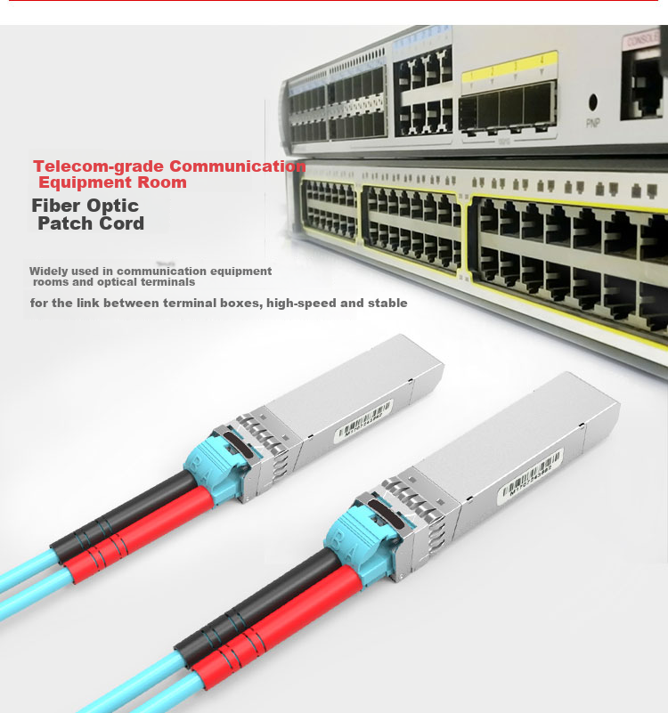 Nokoxin Telecom-Grade 10 Gigabit Multi-Mode Dual-Core Fiber Optic Patch Cable OM3 Multi-Mode Dual-Core Bend-Resistant Pigtail Fiber Optic Module Data Core Computer Room Communication Connection Fiber Optic Pigtail LC-LC, 3 Meters 5