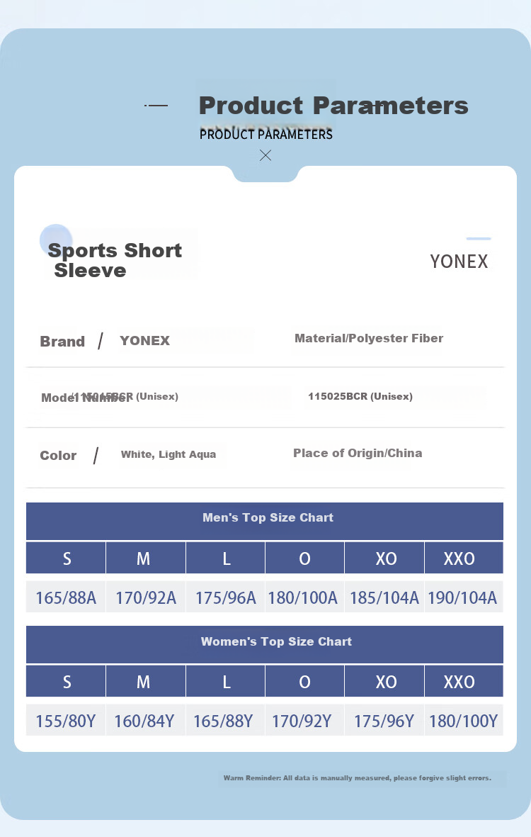 YONEX Badminton Jersey, National Team Style Training Wear, Unisex, 115015BCR, White, Size M 5