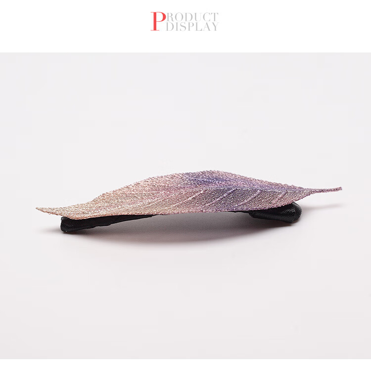 CHIMERA Leaf Embroidered Handmade Hair Clip Barrette Side Bang Hairpin Hair Accessory for Women Qixi Festival Gift 7