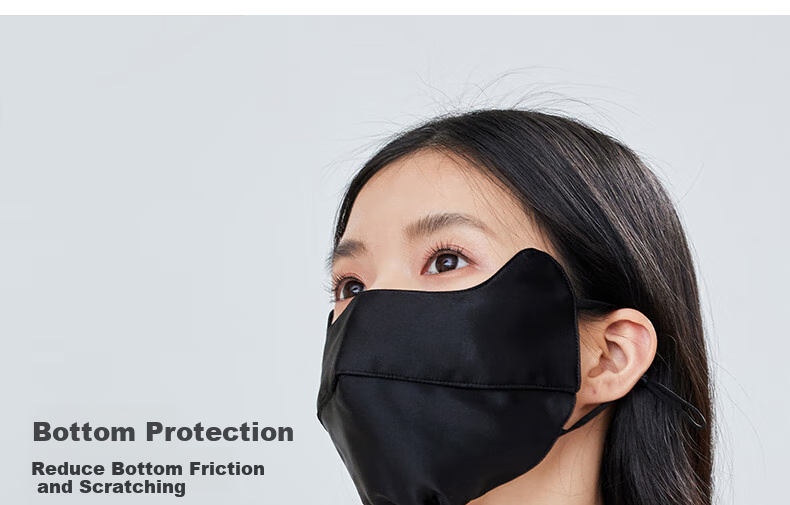 Siggi Silk Sun Protection Face Mask for Women, Summer UV-Resistant Travel Face Covering, 100 Mulberry Silk Face Mask for Women, Gift for Girls 3