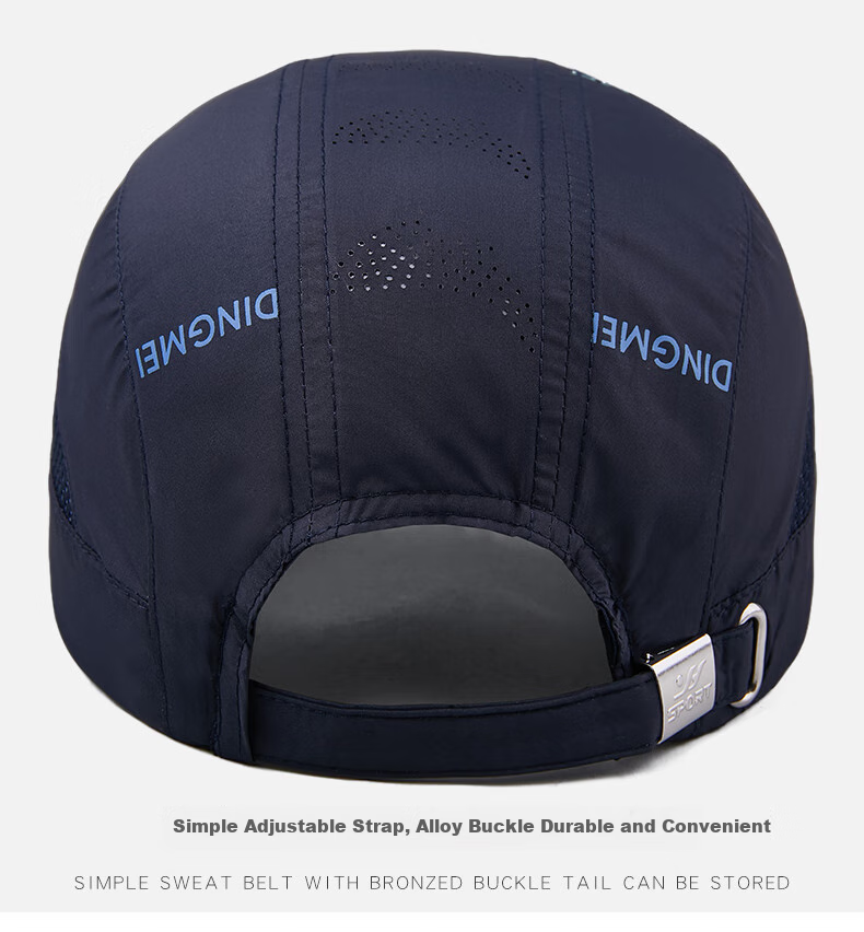 Denssyne Men's Summer High-End Baseball Cap, Lightweight Mesh Breathable Sun Hat, Hiking Cap, Sports Sun Protection Cap 7