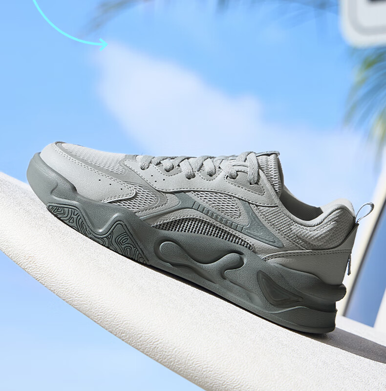 361° Men's Sports Shoes Jin Cheng SE Spring Summer Mesh Breathable Thick Sole Height Increasing Casual Sneakers 672626614-2 6