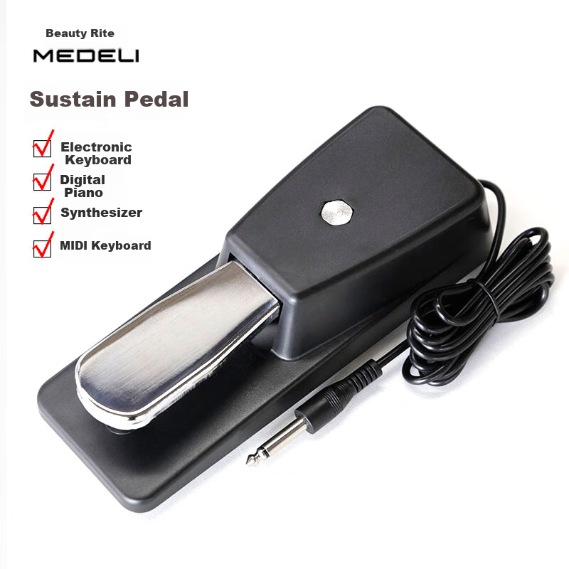 MEDELI Digital Piano P82, Delay Single Pedal, Universal for Electronic Piano 1