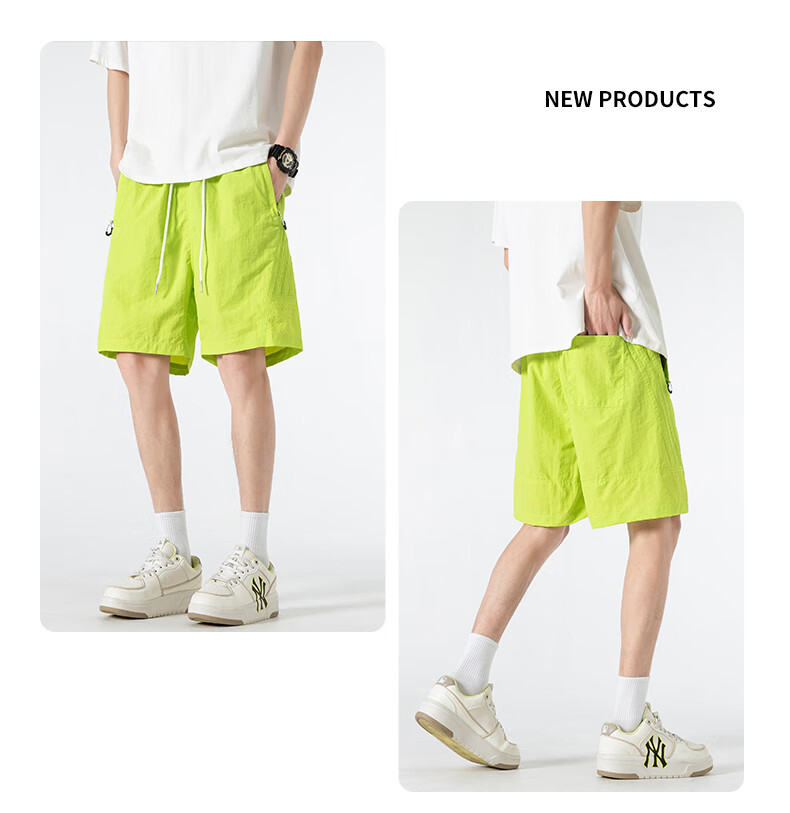 MMOPTOP Dissan Wrinkle-Resistant Workwear Shorts, Summer Men's Quick-Dry Cool-Feeling Wear-Resistant Five-Point Shorts, MDK04 Obsidian Black, Size M 3