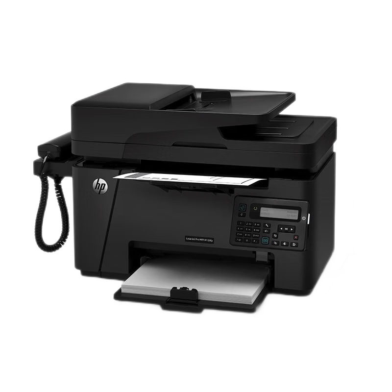 HP M128fp A4 Black And White Laser Printer, Copier, Scanner, Fax All-In with Wired Network Printing for Home And Office Use