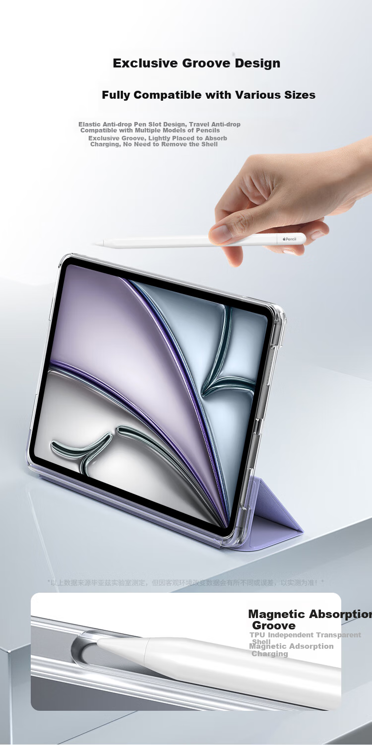 BIAZE Compatible with Apple IPad Air 11-Inch M4 Chip 2026 Model Protective Case, Universal for Apple Computers And Tablets IPad Air 8/7/6 Front Cover Detachable Sleep/Wake Protective Case 5