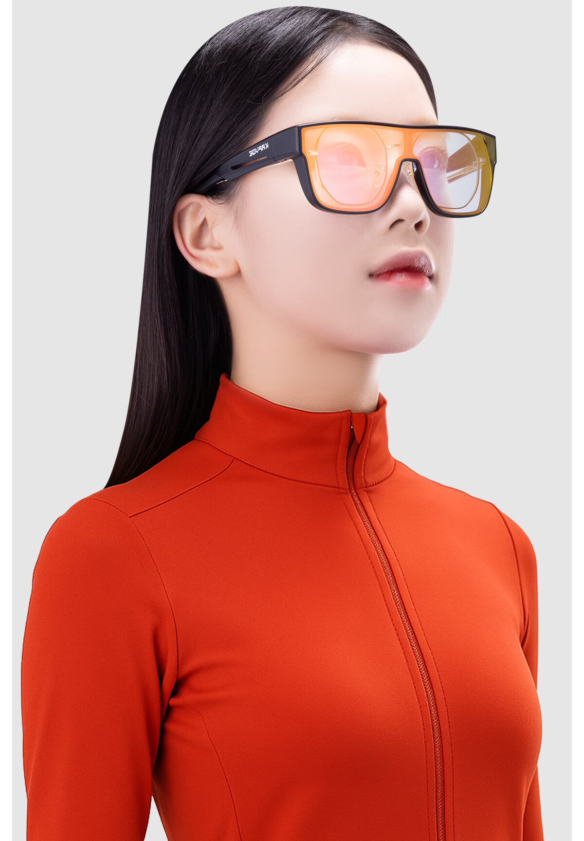 KAPVOE Cycling Glasses, Myopia Over-Template, UV Protection, Windproof, Dustproof, Large Frame, Photochromic Goggles 4