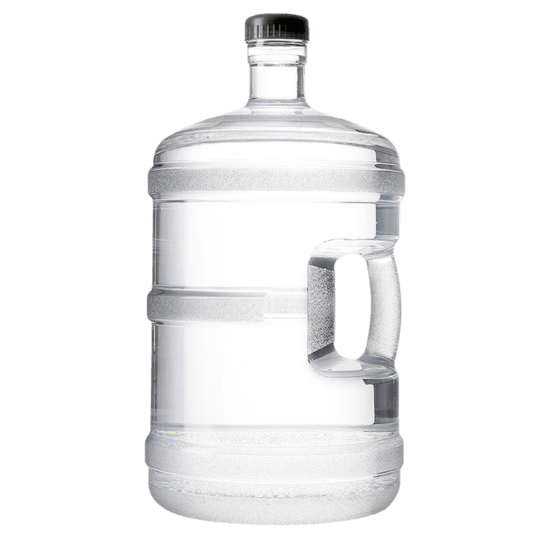 Baijie Pure Water Bucket Food-Grade PC Transparent Portable Mineral Water Bucket Tea Water Bucket Large Capacity Black Lid 7.5L