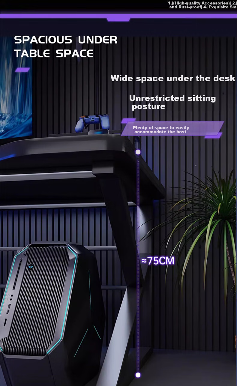 Quanpinwu D1 Computer Desk, Gaming Table for Two People, Home Office Desk, Study Desk, Workstation, Writing Desk 11