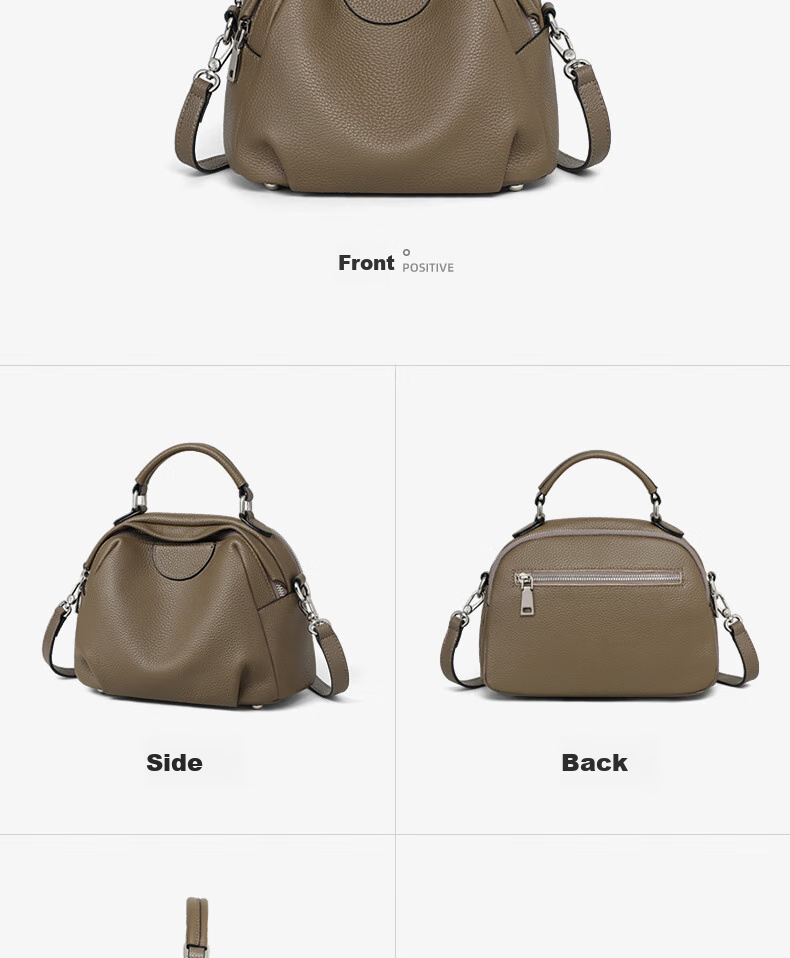 Viney Leather Handbag, Women's Crossbody Bag, Middle-Aged Shoulder Tote Bag, Practical Birthday Mother's Day Gift for Mom 6