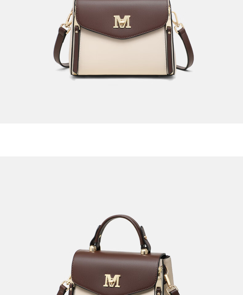 C.BANNER Leather Handbag, Women's Crossbody Bag, Shoulder Tote Bag, Simple Luxury Birthday Mother's Day Gift, Practical Present for Mom 3