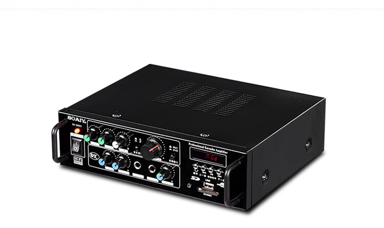 Soaiy SA-8008 Home Fixed Impedance KTV Amplifier, Bluetooth Professional High-Power Home Theater Conference Sound Amplifier 6