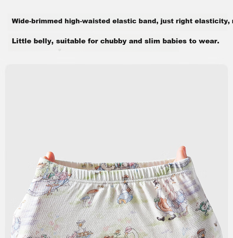 EMXEE Potty Training Pants Unisex Baby Washable Diaper Pants Children's Underwear Toilet Training Bamboo Panda Size 90 26