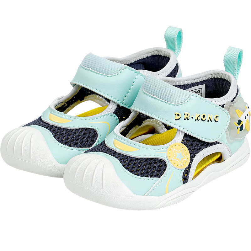 DR·KONG Toddler Walking Shoes Light-Up Summer Sandals for Boys and Girls Baby Blue/Green Size 20 Model 2S13A2003FM