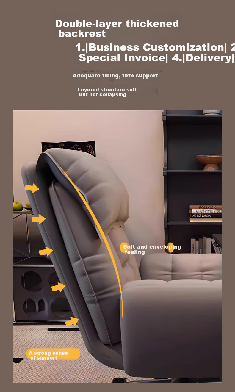 Quanpinwu Sofa Chair, Gaming Chair, Ergonomic Chair, Computer Office Chair, Single Recliner, Lazy Sofa, Backrest Seat 4