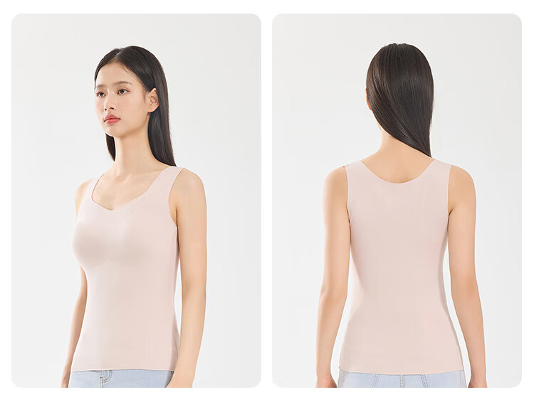 JD Jingzao Summer 100% Wool Base Vest Women Fine Merino Wool Sleeveless Top Tranquil Black XL 16