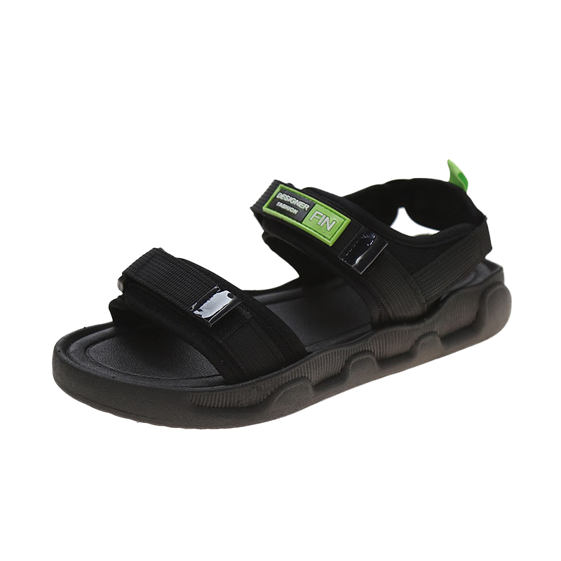 FOOTOPPO Magic Tape Roman Sandals Women Outdoor Flat Summer Comfortable Soft Sole Sports Casual Slippers