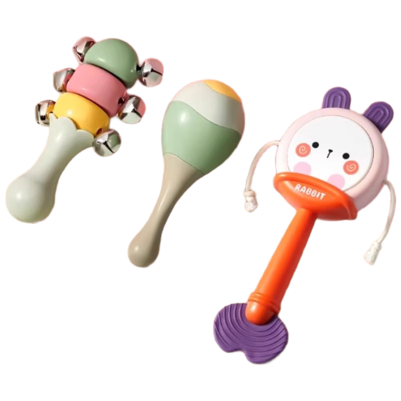 Leleyu Baby Toy Rattle Maracas Bell Teether 0-1 Year Old Infant Newborn Toddler Boys Girls Hand Grip Exercise