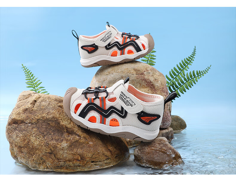 Dr. Jiang Toddler Walking Shoes Summer Boys Comfortable Breathable Closed-Toe Children's Sandals 2B14A2041AM Black Size 30 7