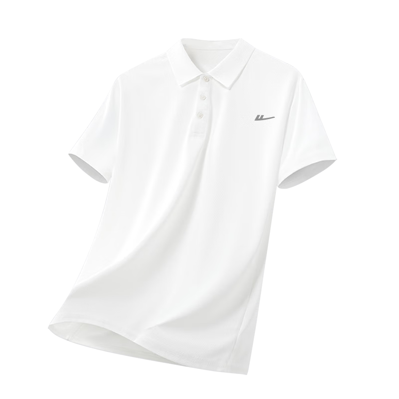 Huili Short-Sleeve T-Shirt for Men, Summer Breathable Polo Shirt with Collar, Solid Color Ice Silk Quick-Dry Sports Casual Top for Me