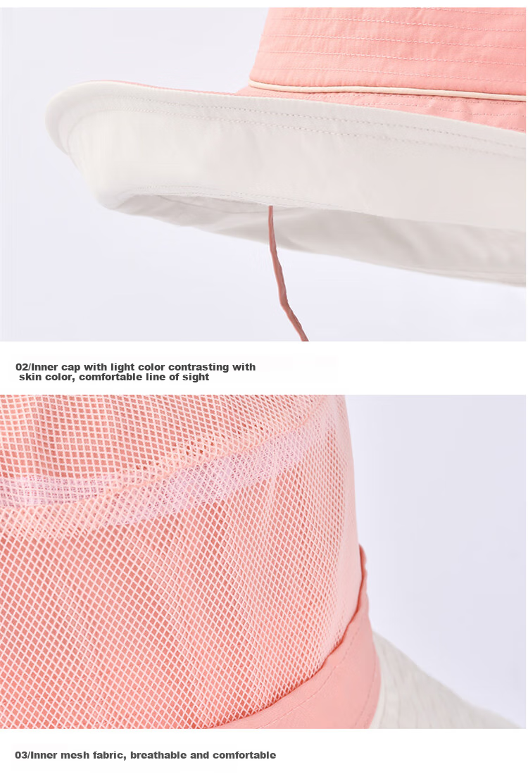 Kenmont Spring And Summer Wide Brim Cycling Breathable Sun Protection Hat for Women, Foldable UV-Resistant Sunshade Cap Thin Km-3721 9