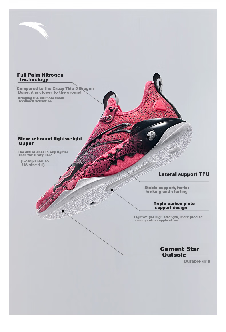 Anta [Kyrie Irving Edition] Kuaichao 5 PRO Nitrogen Technology Basketball Shoes Men's Professional Game Sneakers 10