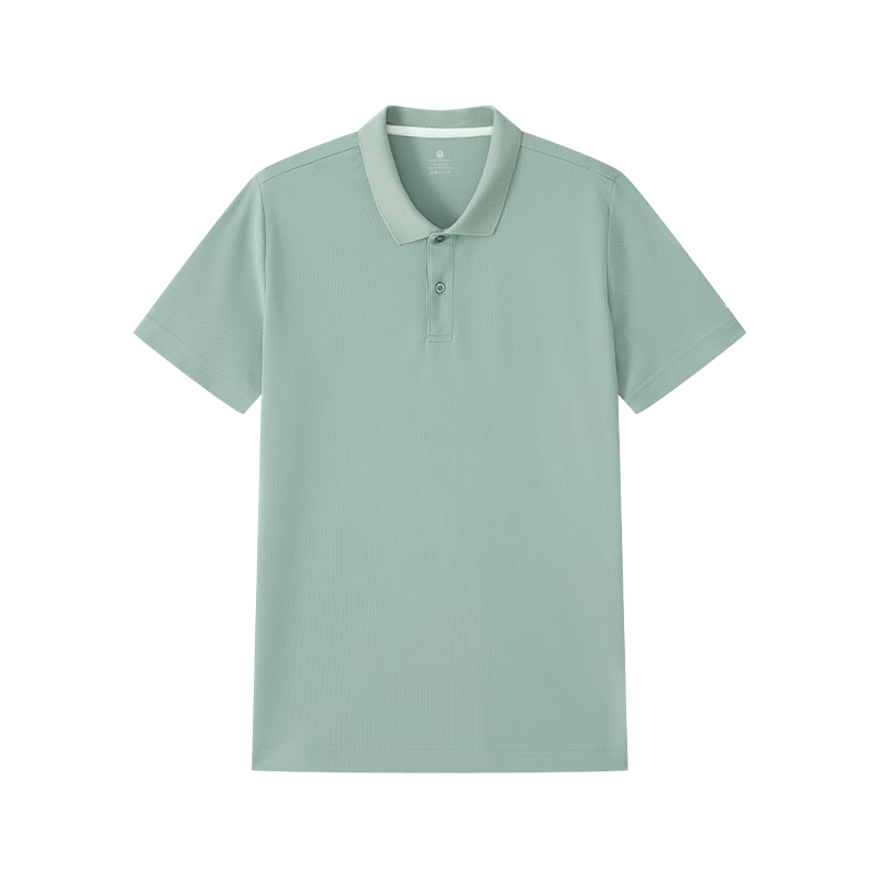 JD Original Summer Sports Short-Sleeve Men's T-Shirt Polo Shirt for Running, Fitness, Outdoor Quick-Dry Clothing, Moss Green, 3.0 S