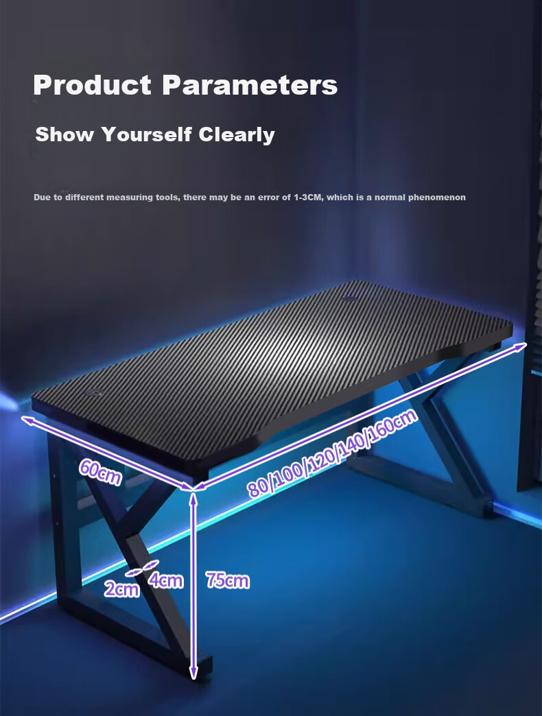 Quanpinwu D1 Computer Desk, Gaming Table for Two People, Home Office Desk, Study Desk, Workstation, Writing Desk 14