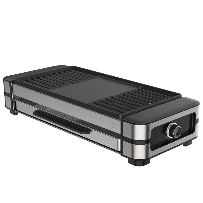 Fastee Electric Grill Pan, Home Barbecue Grill, 2200W High Power Smokeless Outdoor Electric Grilling Rack for Skewers And Meat, FST-50C