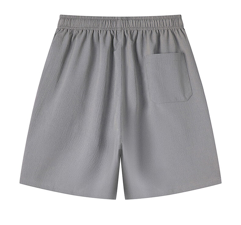 Huili Shorts, Summer Men's Ice Silk Five-Point Pants, Breathable Loose Trousers, Quick-Dry Casual Basketball Shorts, Black, Size L 14