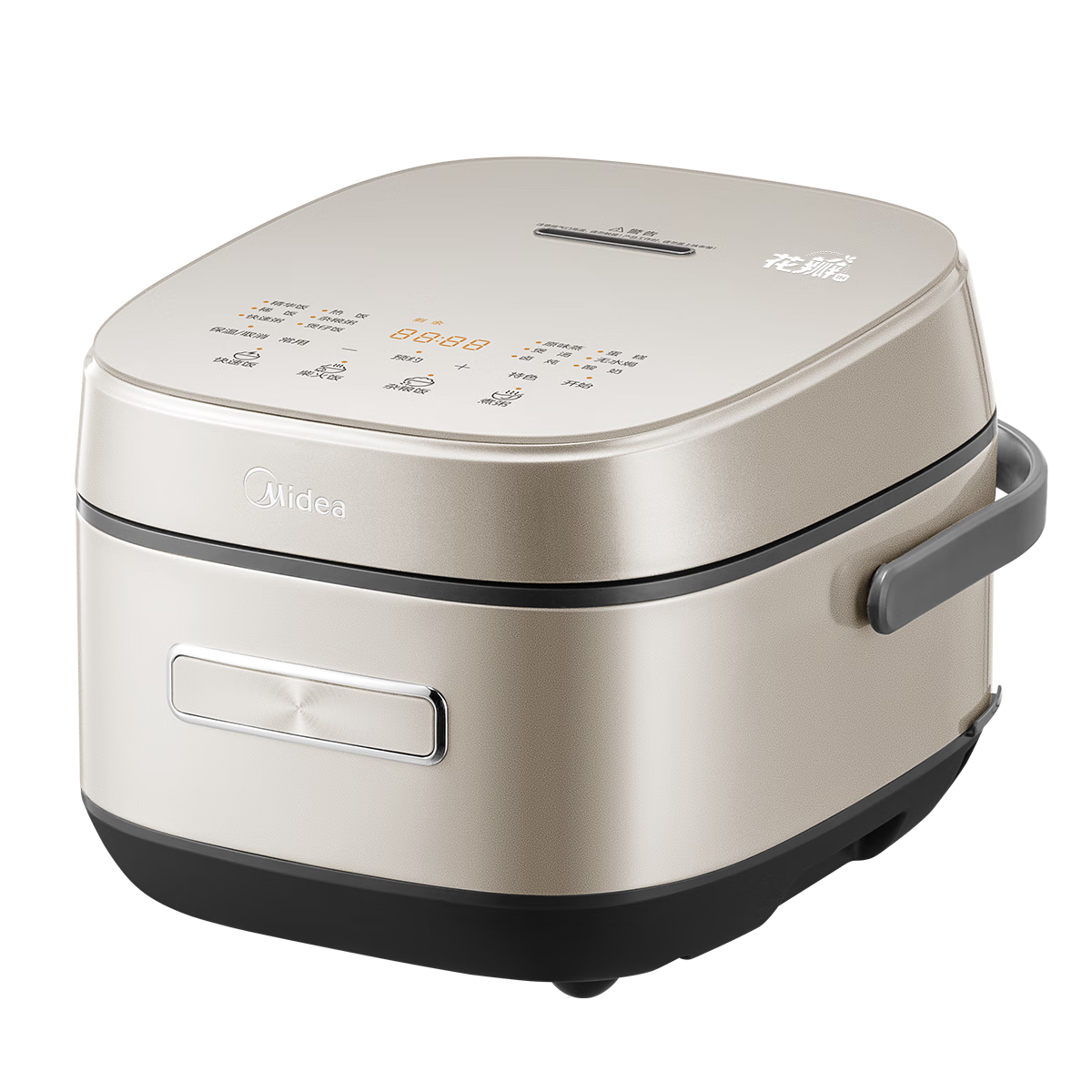 Midea Rice Cooker Petal IH Red Flame Charcoal Pro 4L Large Capacity Household Electric Rice Cooker Dual Heat Source 3D Heating Antibacterial Smart Cooking Pot Stainless Steel Inner Pot