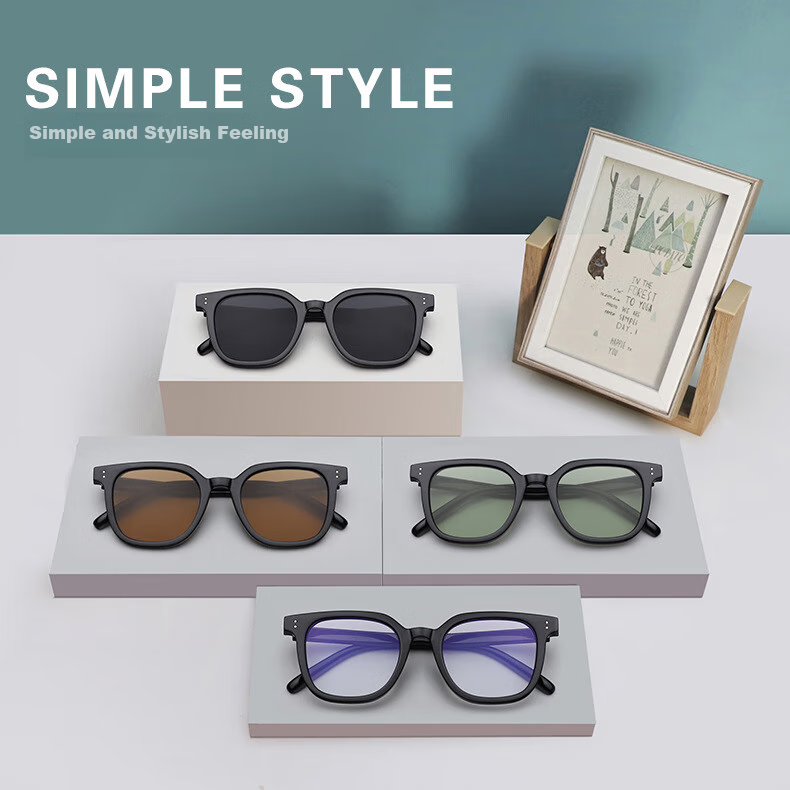 LESCA LUNETIER Vintage Gm Tea-Colored Sunglasses for Men And Women, Driving Orange Glasses, Fashionable Round Face Sunglasses, Good Night Moo 1