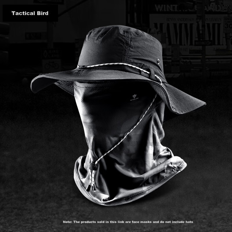 Zhanshuniao Ice Spear | Real Ice Silk Sun Protection Face Mask Full Face UV Protection Neck Gaiter for Men, Cycling Fishing Neck Warmer
