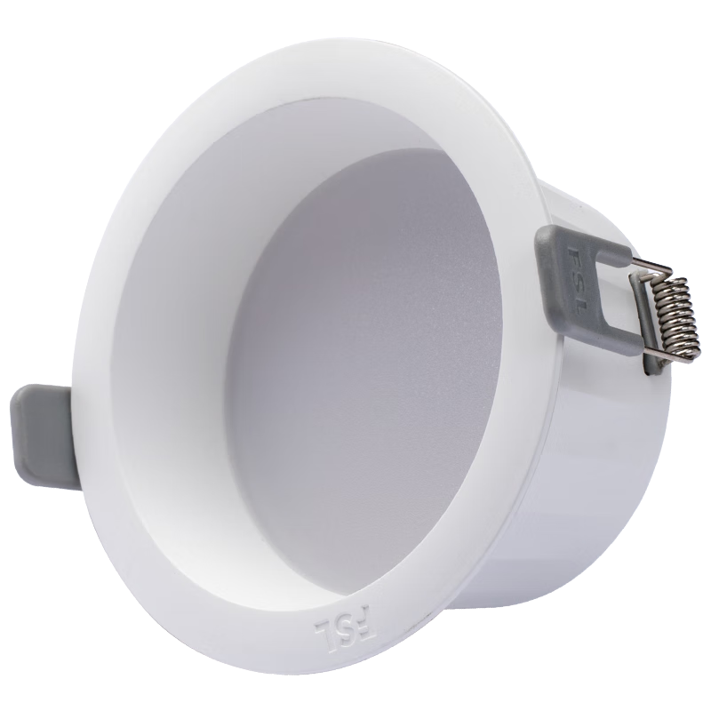FSL Foshan Lighting LED Deep Anti-Glare Recessed Downlight Non-Main Light Home Living Room Ceiling Hole Light 6W White Light Opening Size φ75mm