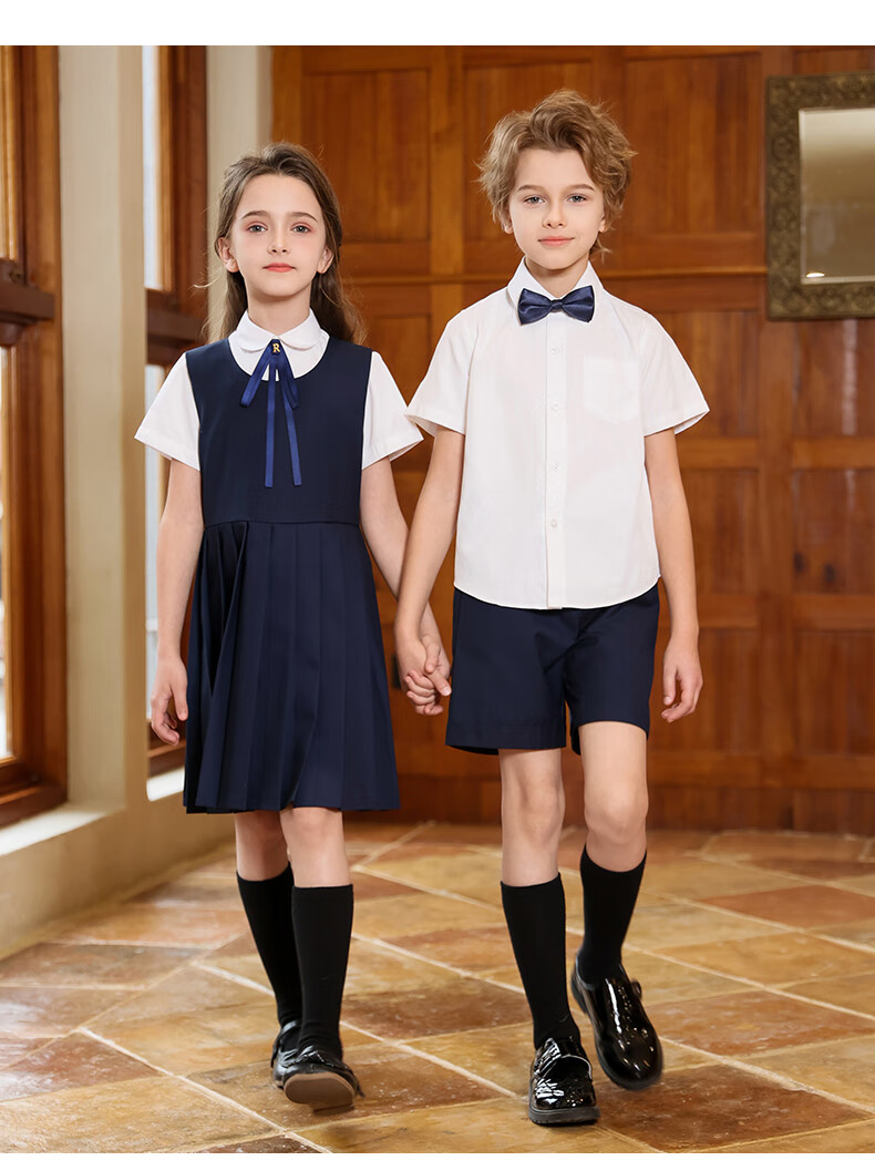 Yinuofang Girls' Dress Set Kindergarten Uniform School Uniform Children Elementary School Students June 1st Chorus Host Performance Costume 1