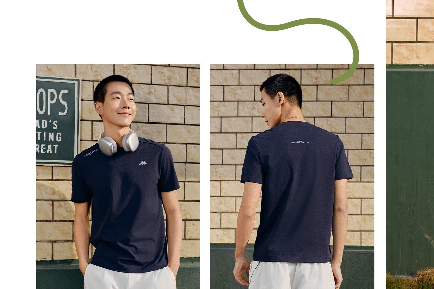 Kappa Back-To Summer 2025 New Sports Sun Protection Short Sleeve T-Shirt for Men, Slim Fit Cool Half Sleeve K0E32TD70D 18