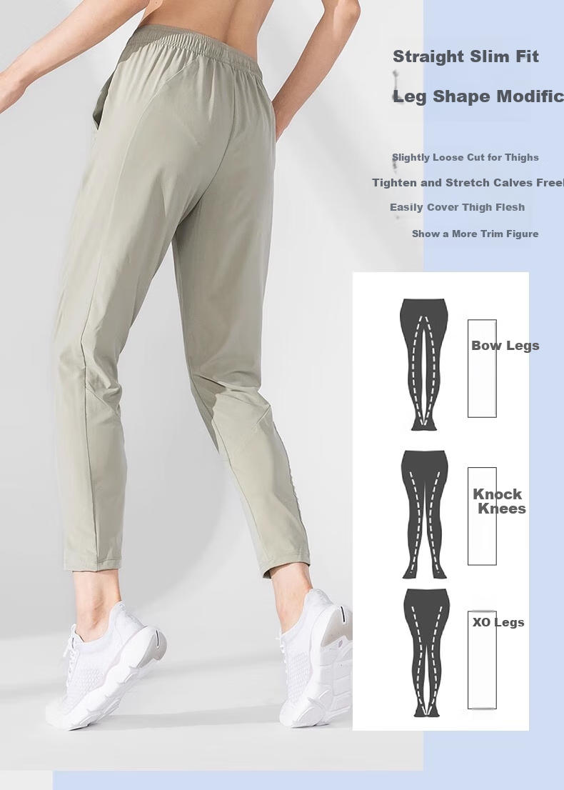 DECATHLON Women's Sports Pants, Quick-Drying, for Running, Training, Fitness, Hiking, Loose-Fitting, Casual, Straight-Leg Trousers, Summer Style, Model Number 5175182 5