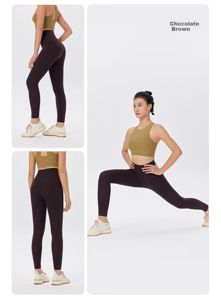 Keep Women's High-Waisted Leggings for Spring Fitness Running Sports, Butt-Lifting Base Layer Workout Pants, Iris Purple, Size L 19