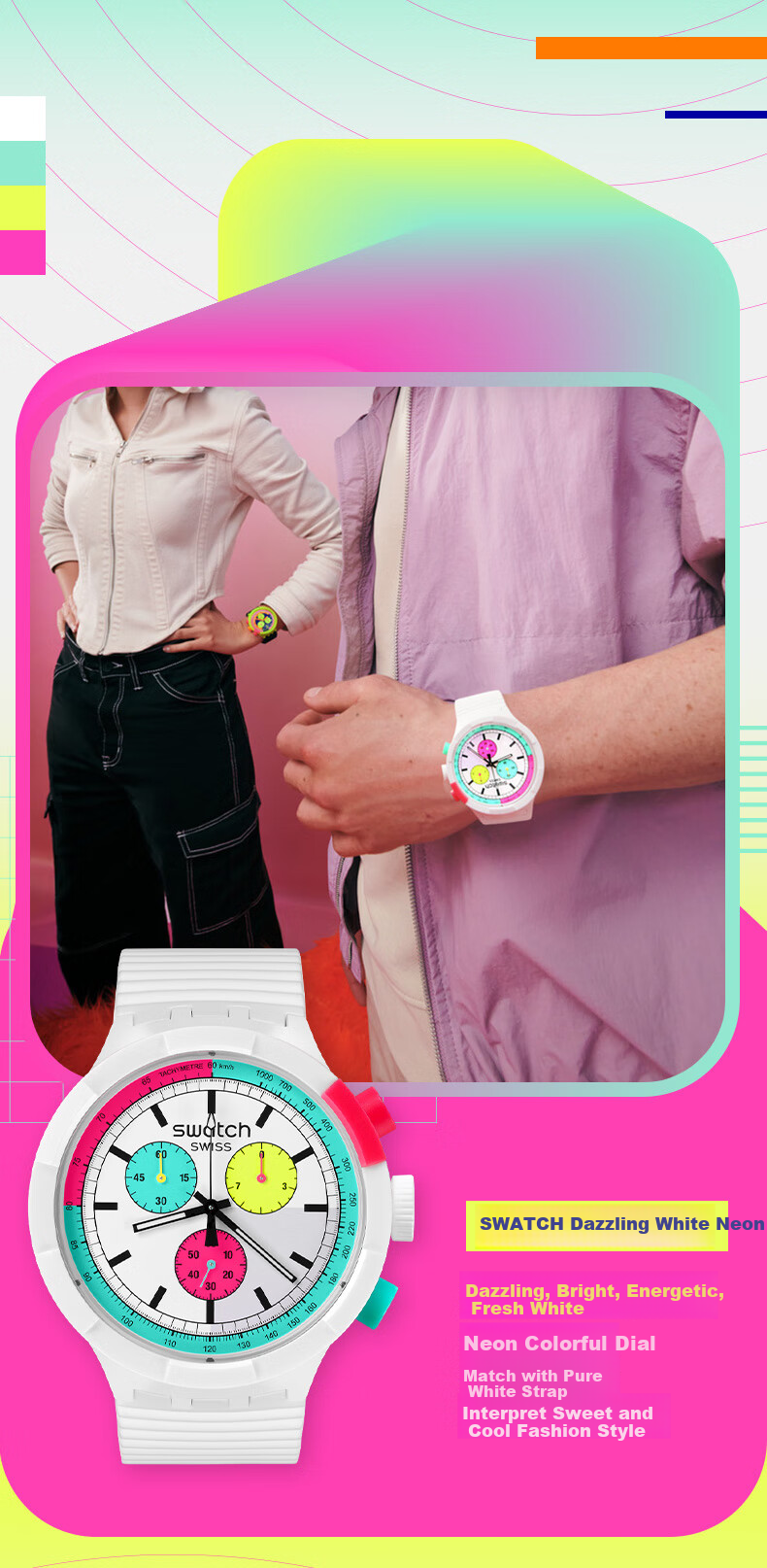 Swatch Swiss Watch, Exam Watch Trendy Men's Sports Watch Holiday Gift, Jisu Neo 3