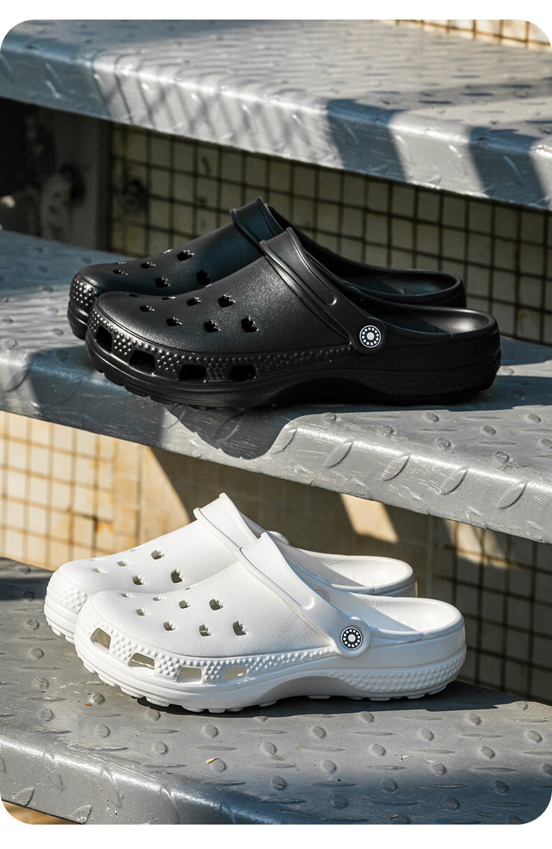 Jiayi Unisex Outdoor Casual Breathable Thick-Soled Soft Elastic Waterproof Sandals Ancient White 38JY420 18