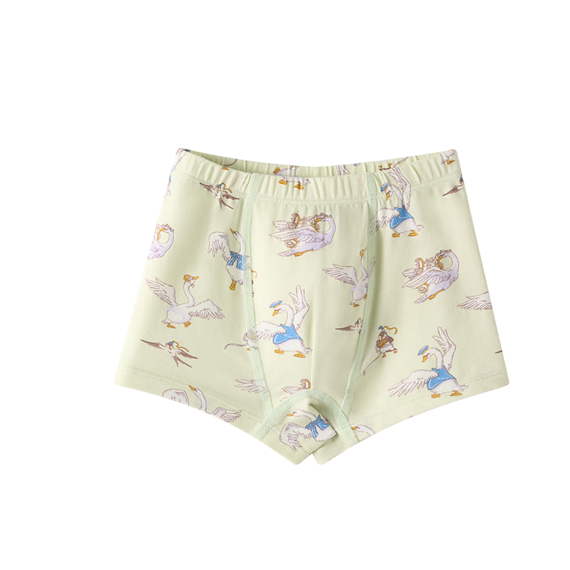 Babycare Camellia Children's Underwear, Baby Shorts, Boxer Briefs, Infant Shorts, Tianeji-Green, 1 Piece, Size 90