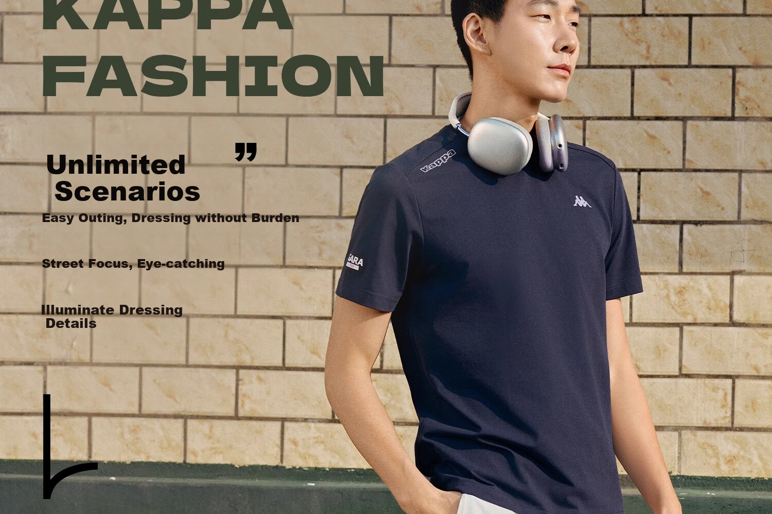 Kappa Back-To Summer 2025 New Sports Sun Protection Short Sleeve T-Shirt for Men, Slim Fit Cool Half Sleeve K0E32TD70D 12
