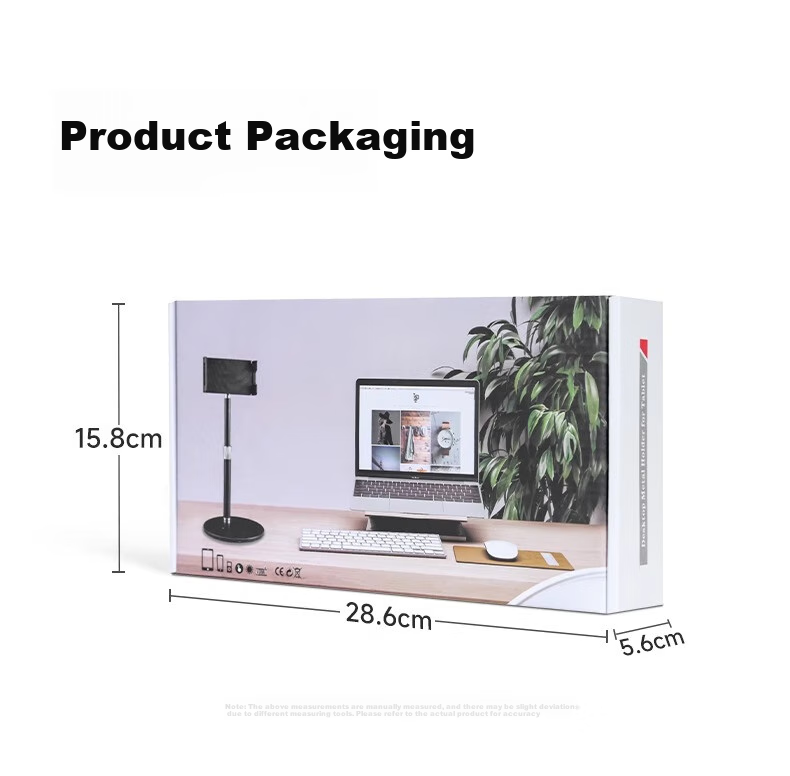 LINGCHEN Live Streaming Phone Stand, Desktop Adjustable Height, Overhead Shooting, Telescopic Selfie Device, Lazy Person's Binge-Watching Tool, Short Video Recording And Drawing Stand, 360° Rotatable Multifunctional Metal Phone Holder 17