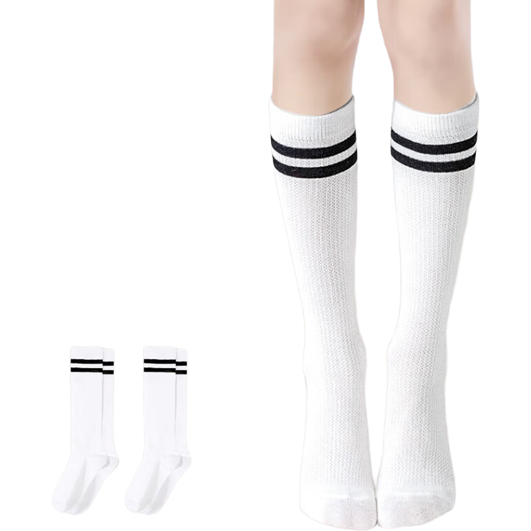 Barbie Girls' Mid-Calf Socks, Children's High Socks, Boys' Long Socks, Spring And Autumn Preppy Style, Soccer Long Socks, Thin Versio